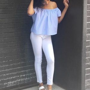 White Zara skinny jeans